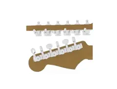 Hipshot Guitar Tuner Upgrade Kit for 6 Inline Headstocks (10mm Post Hole) 6K1EL0C-STAG main image