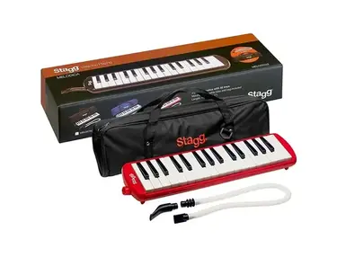 Stagg 32 Key Melodica With Gig Bag Red