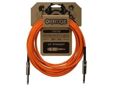 Orange Crush Instrument Cable 1/4" Straight