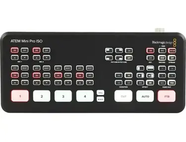 Blackmagic Design ATEM Mini Pro ISO HDMI Video Production Studio with 5-stream Recording Engine