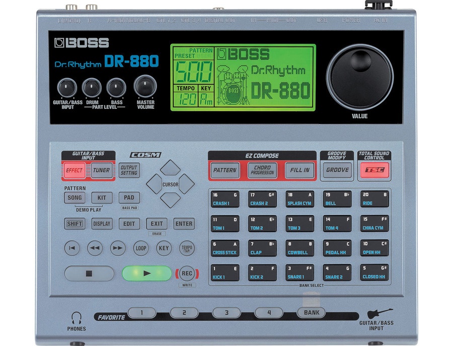 BOSS Dr. Rhythm DR-880 - ranked #77 in Drum Machines | Equipboard