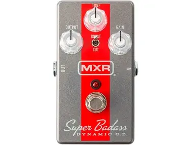 Mxr M249 Super Badass Dynamic O.D. Effects Pedal Silver And Red