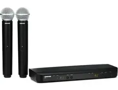 Shure BLX288/SM58 Dual Channel Wireless Handheld Microphone System - H10 Band