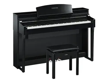 Yamaha Clavinova Csp-170 Home Digital Piano Polished Ebony With Bench