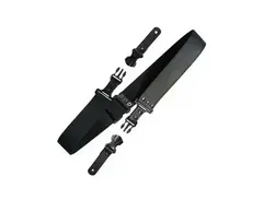 Richter Straps Rubber Duck V Black Guitar Strap #1645