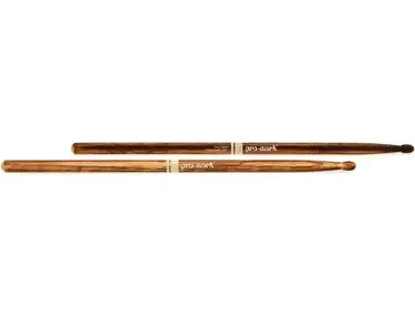 Promark Classic Forward 747 FireGrain Drumsticks - Hickory -5A - Wood Tip