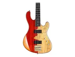 Cort Rithimic NAT Spalted Maple/Padouk Top 4-String Bass main image