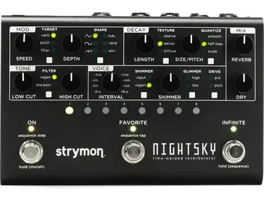 Strymon NightSky Time-warped Reverberator Pedal - Midnight Edition