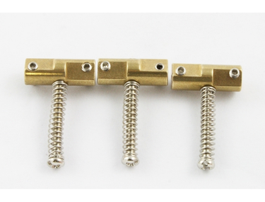 Wilkinson WTB 2-1/8" 54mm Vintage-style Compensated Brass Guitar Tele Saddles