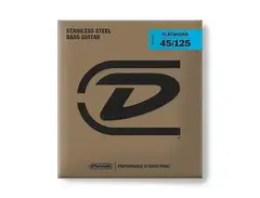 Dunlop DBFS45125 Stainless Steel Flatwound 5-String Bass Strings - Medium (45-125) main image