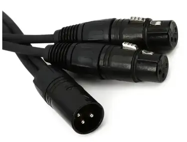 Pro Co 1' YMXM2XF-1 XLRM to (2) XLRF Y-Cable