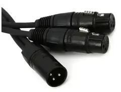 Pro Co 1' YMXM2XF-1 XLRM to (2) XLRF Y-Cable
