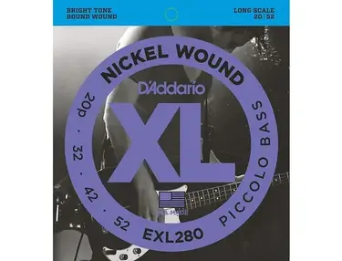 D'addario Exl280 Xl Piccolo Bass Regular/Long String Set