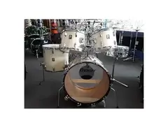 Premier White Soundwave Drum Kit