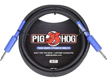 Pig Hog High Performance 14 Gauge 9.2mm 1/4" Speaker Cable - 10 Foot