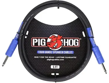 Pig Hog High Performance 14 Gauge 9.2mm 1/4" Speaker Cable - 5 Foot