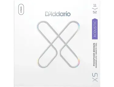 D'Addario	XS Phosphor Bronze Coated Acoustic Guitar Strings - Custom Light (11-52)
