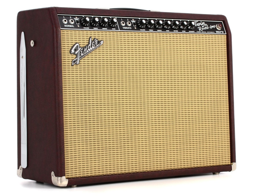 Fender 65 Twin Reverb Neo 2x12 85 Watt Tube Combo Amp Wine Red Sweetwater Exclusive Equipboard