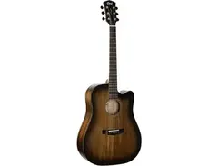 Cort Core Series Solid Mahogany Dreadnought Cutaway Guitar Black Burst main image