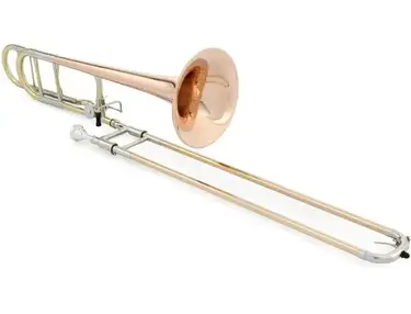 Blessing BTB-1488OR Performance Series Intermediate Tenor Trombone with Open Wrap F Attachment - Clear Lacquer