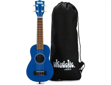 Kala Ukadelic Soprano Ukulele - Blue Ink