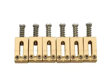 Allsound 54mm (2 1/8") Solid Brass Bridge Saddles