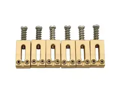 Allsound 54mm (2 1/8") Solid Brass Bridge Saddles