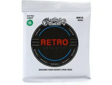 Martin MM10X Retro Acoustic Guitar Strings - .010-.047 Extra Light