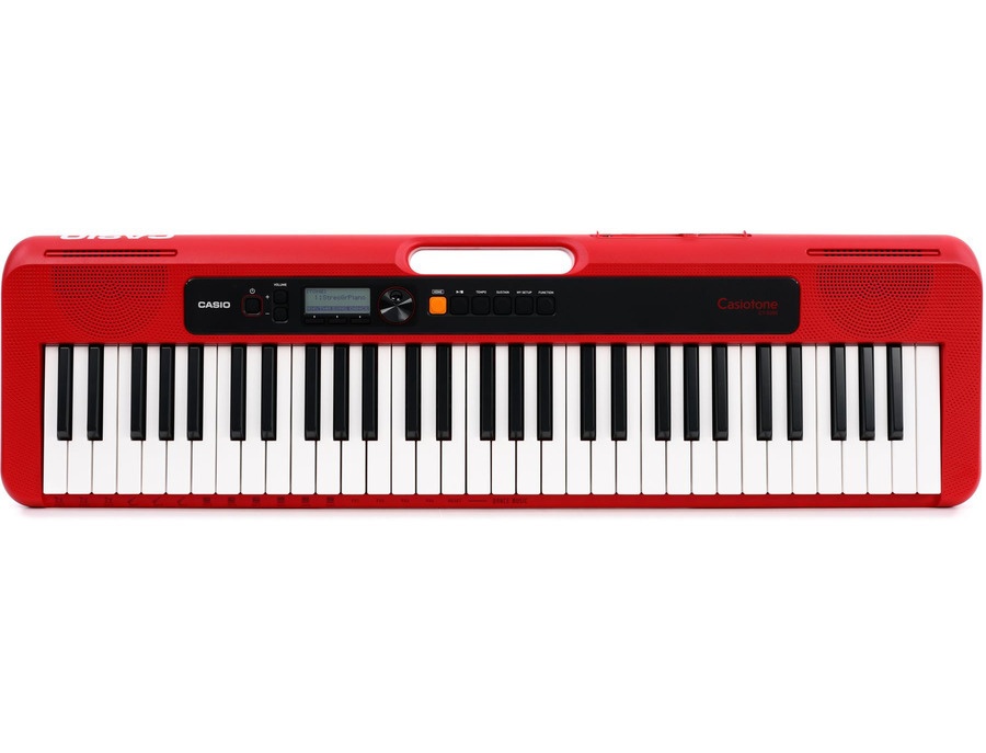 Red Keyboard Instruments Casio Casiotone CT-S200 61-key Portable Arranger Keyboard - Red ...