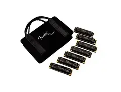 Fender Blues Deville Harmonica Set (7-Pack With Case, Keys Of C, G, A, D, F, E And Bb) main image