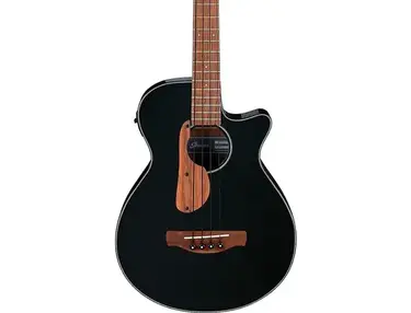 Ibanez Aegb24e Acoustic-Electric Bass Guitar Black Gloss