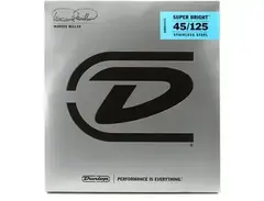 Dunlop DBMMS45125 Marcus Miller Super Bright Bass Guitar Strings - .045-.125 Medium 5-string