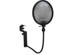 Shure PS-6 Popper Stopper Pop Filter with Metal Gooseneck and Heavy Duty Microphone Stand Clamp