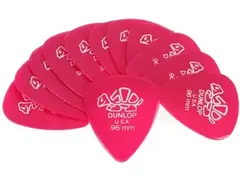Dunlop 41P096 Delrin 500 Guitar Picks - 0.96mm Dark Pink (12-pack)