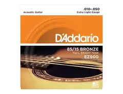 D'Addario EZ900 85/15 Bronze Acoustic Guitar Strings Extra Light 10-50 main image
