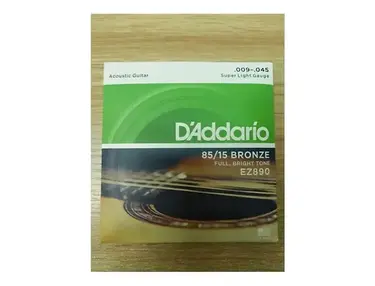 D'Addario EZ890 85/15 Bronze Acoustic Guitar Strings Super Light 9-45