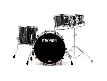 Sonor Prolite Ebony White Stripes