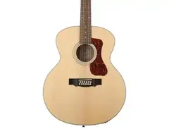 Guild F-2512E 12-String Acoustic-Electric - Blonde Maple