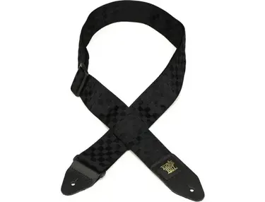 Ernie Ball Jacquard Guitar Strap - Black Checkers