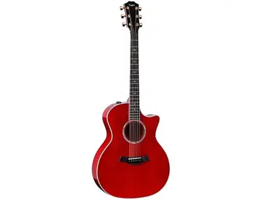 Taylor 614Ce Special-Edition Grand Auditorium Acoustic-Electric Guitar Transparent Red