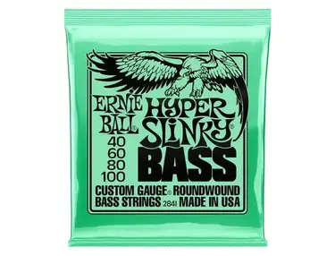Ernie Ball Hyper Slinky Bass Guitar Strings 40-100