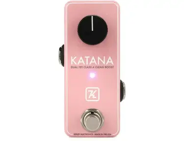 Keeley Mini Katana Clean Boost Pedal - New Light Pink, Sweetwater Exclusive