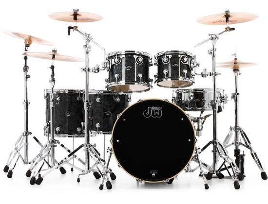 DW Performance Series 5-piece Shell Pack with 22 inch Bass Drum - Black ...