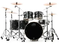 DW Performance Series 5-piece Shell Pack with 22 inch Bass Drum - Black Diamond FinishPly