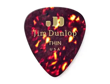 Dunlop 483P05TH Celluloid Standard Classics Thin Guitar Pick