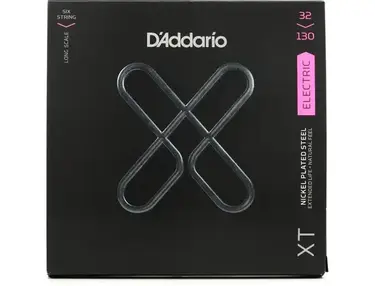 D'Addario XTB32130 Nickel-plated Steel Bass Guitar Strings - .032-.130 Regular Light, Long Scale, 6-string