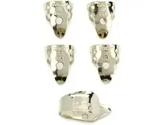 Dunlop Nickel Silver Finger and Thumbpicks - .025 inch (5-pack: 4 Fingerpicks, 1 Thumbpick)