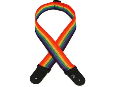D'Addario Polypropylene Guitar Strap - Rainbow