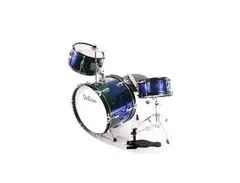 DRM316-BU 3 Piece 16" Kid's Junior Drum Set Blue main image