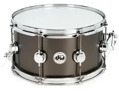 DW Collector's Series Metal Snare Drum - 7 x 13 inch - Satin Black Over Brass main image